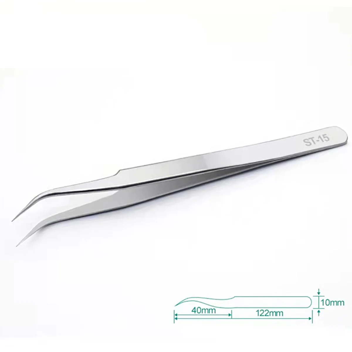 Precision Stainless Steel Antistatic Tweezers for Watchmaking and Jewelry Crafting