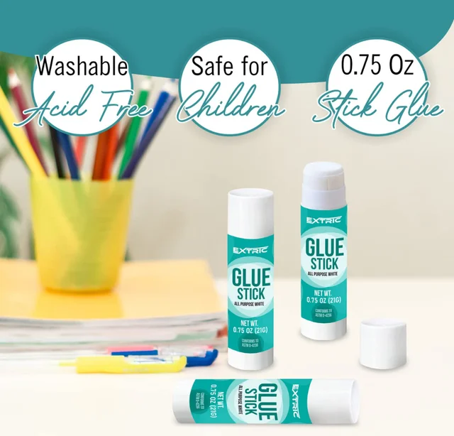 Glue Sticks 0.75 Ounce -10 Count Glue Stick, All Purpose White