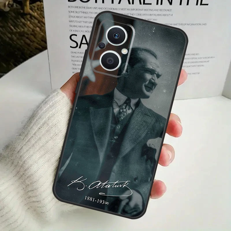 Фото Турция Mustafa Kemal Ataturk чехол для OPPO Reno 8 7 6 5 4 Lite 8T 5Z 4Z 10 11F OPPO Find X5 X6 Pro X2 Neo X3 Lite Cover №3