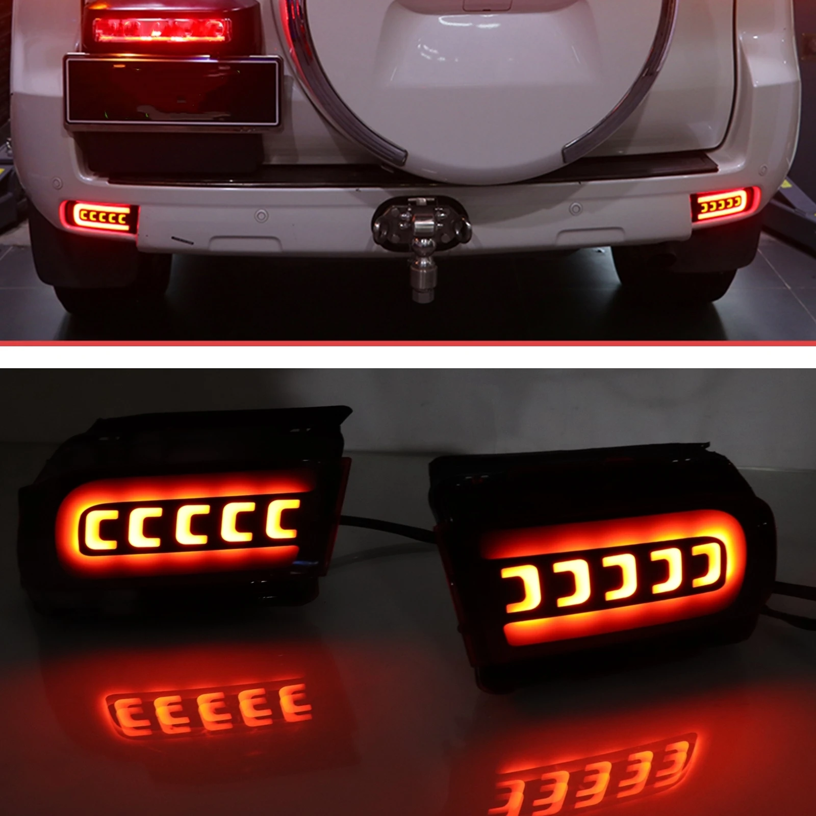 

Rear Bumper LED Light Tail Turn Signal Indicator Taillight Reflector Bulb For Toyota Land Cruiser Prado LC150 GRJ150 2010-2020
