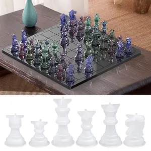 1 Set Chess Board Crystal Epoxy Resin Mold Chess+Checkerboard Silicone  Mould DIY Crafts Making Tool 40GB - AliExpress