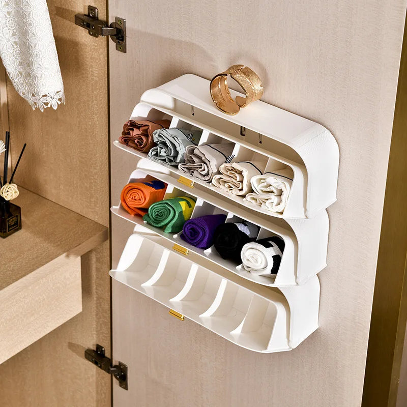 A Multi-compartment Storage Box Pp Socks And Underwear Storage Box