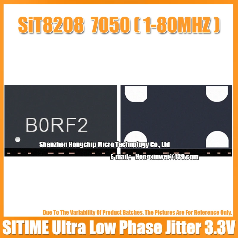 (5PCS) SIT8208AI 25M 25MHZ 25.000MHZ 7050 Active Silicone Oscillator Low Jitter 3.3V 10PPM LVCMOS SITIME 7.0X5.0MM