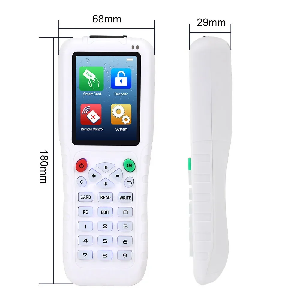 Rfid Card Writer Rfid Copier Writer Rfid Card Cloner Rfid Card Reader Writer Rfid Duplicator Reader Rfid Card Duplicator 125KHz 13.56 Rfid Key Fob Programmer T5577 UID Rewritable Key Cards USB