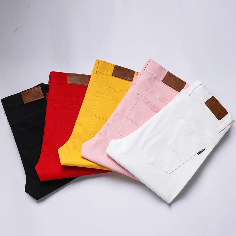 2025 Spring Men's Black Jeans Fashion Casual Business