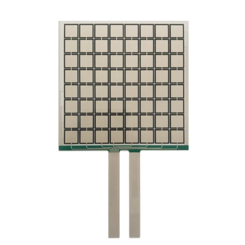 

FOR 0808MS matrix distribution flexible thin film pressure sensor piezoresistive strain gauge tactile sensing