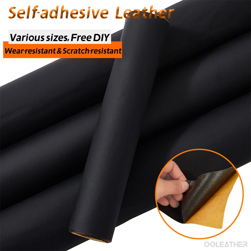 Self-Adhesive Nappa Faux Leather &ndash; Soft Waterproof & Scratch-Resistant for Sofa Car Seats Bags Shoes Motorcycles leather fabric leather material