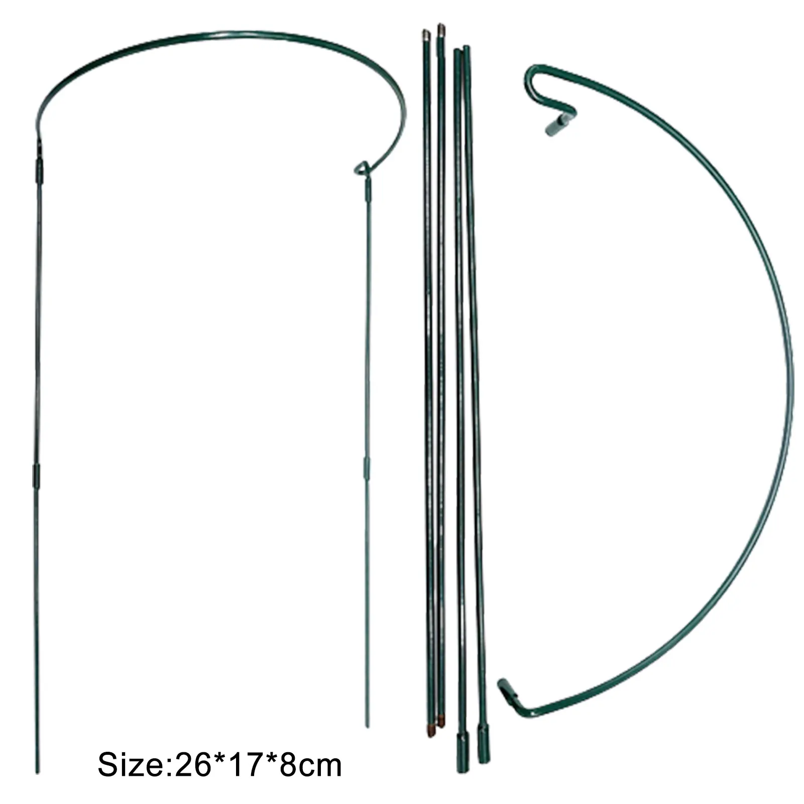 금속 정원 DIY 식물 지지대 프레임 말뚝 고리, 작약 초본 식물 꽃 스탠드, 인공 등반 트렐리스 정원 장식