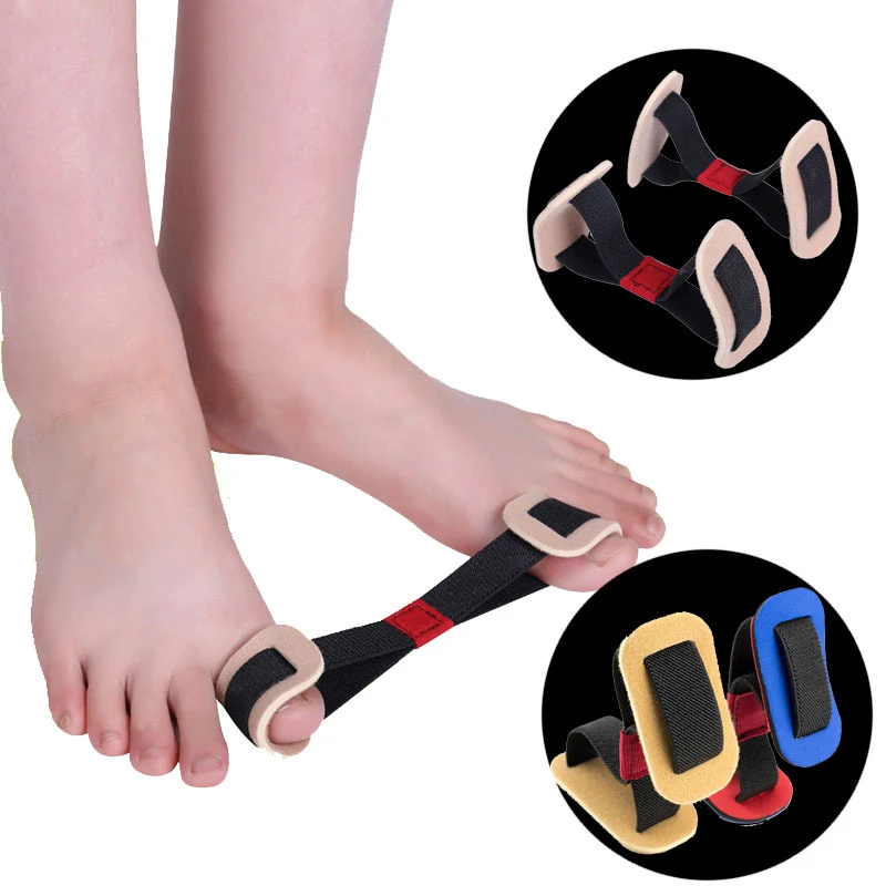 1Piece Big Thumb Straighten Separators Orthopedic Training Hallux Valgus Correction Belt Protector Overlapping Toe Foot Care
