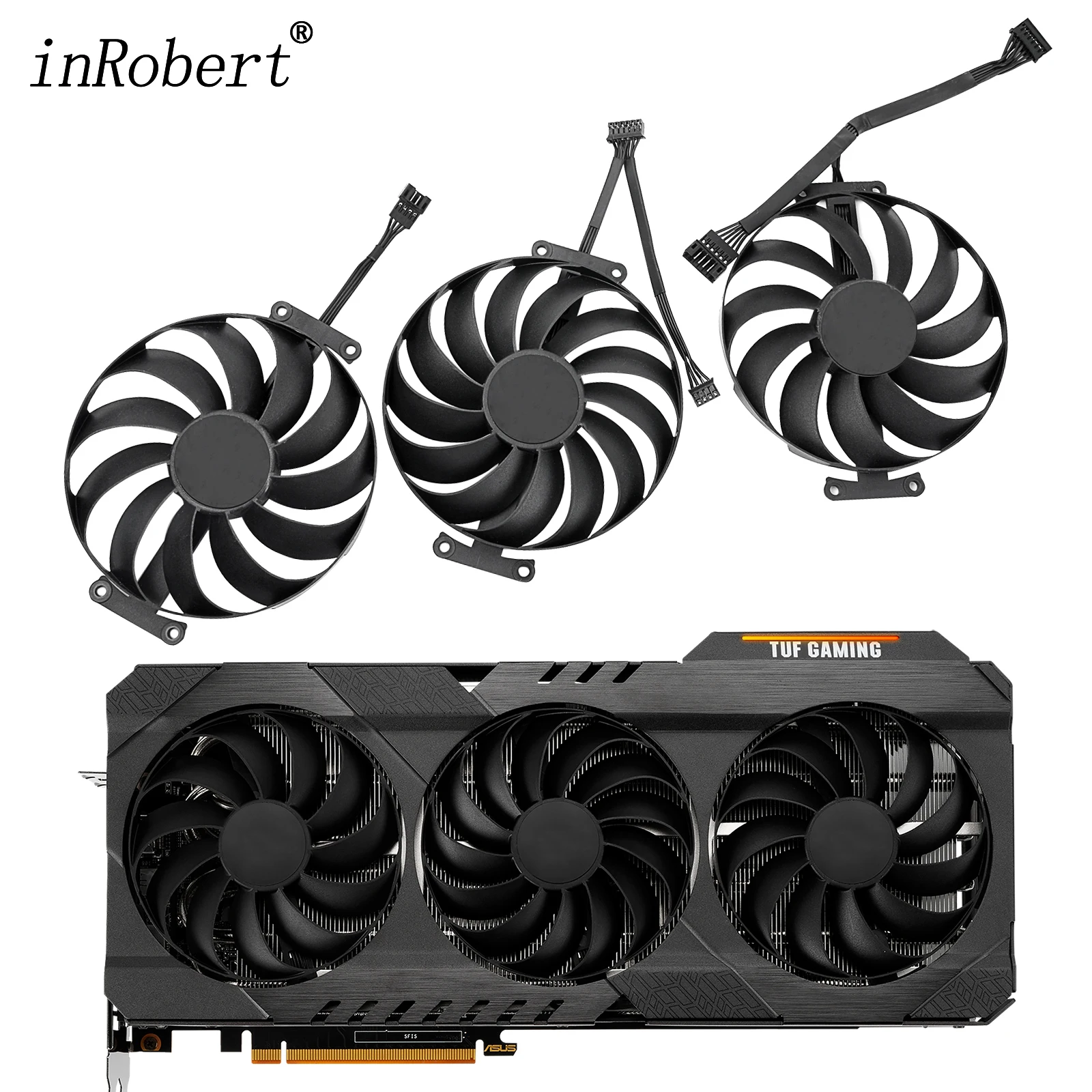 Nuova Ventola Di Raffreddamento Gpu Sostituire Per Asus Tuf Gaming Radeon Rx 6700 Xt 6800 6800Xt 6900Xt Scheda Grafica 95Mm Ventole Di Raffreddamento