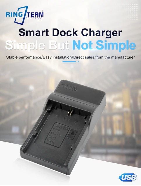 Batería LP-E6 Y Cargador USB Para Canon - Compatible Con 5D, 6D, 7D, 60D, 70D