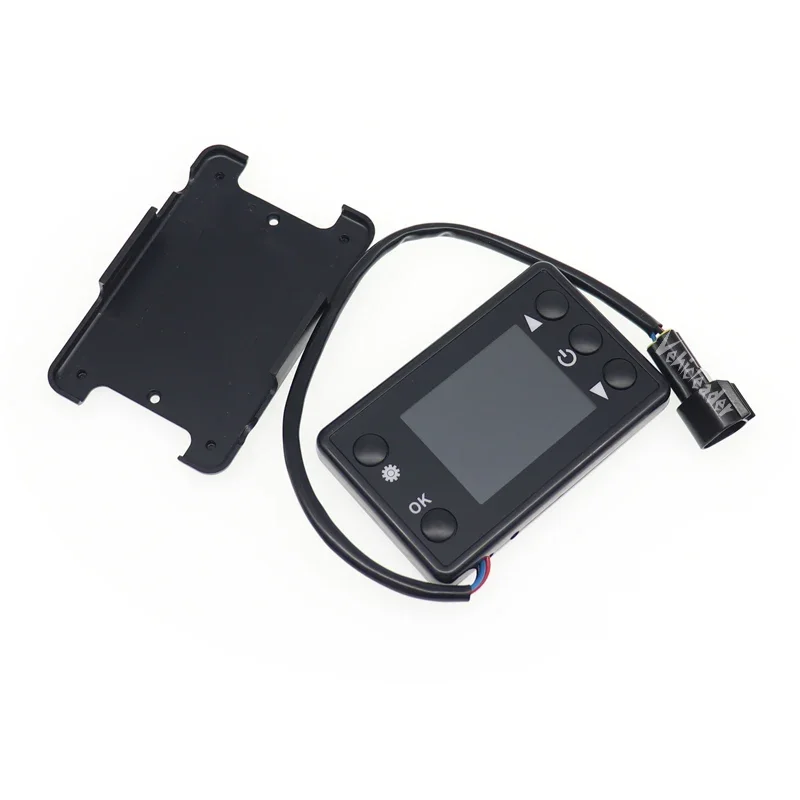 12V/24V Diesels Air Heater LCD Monitor Switch + 4 Buttons Remote Control For Car Truck Diesels Air Heater Parking Controller Kit