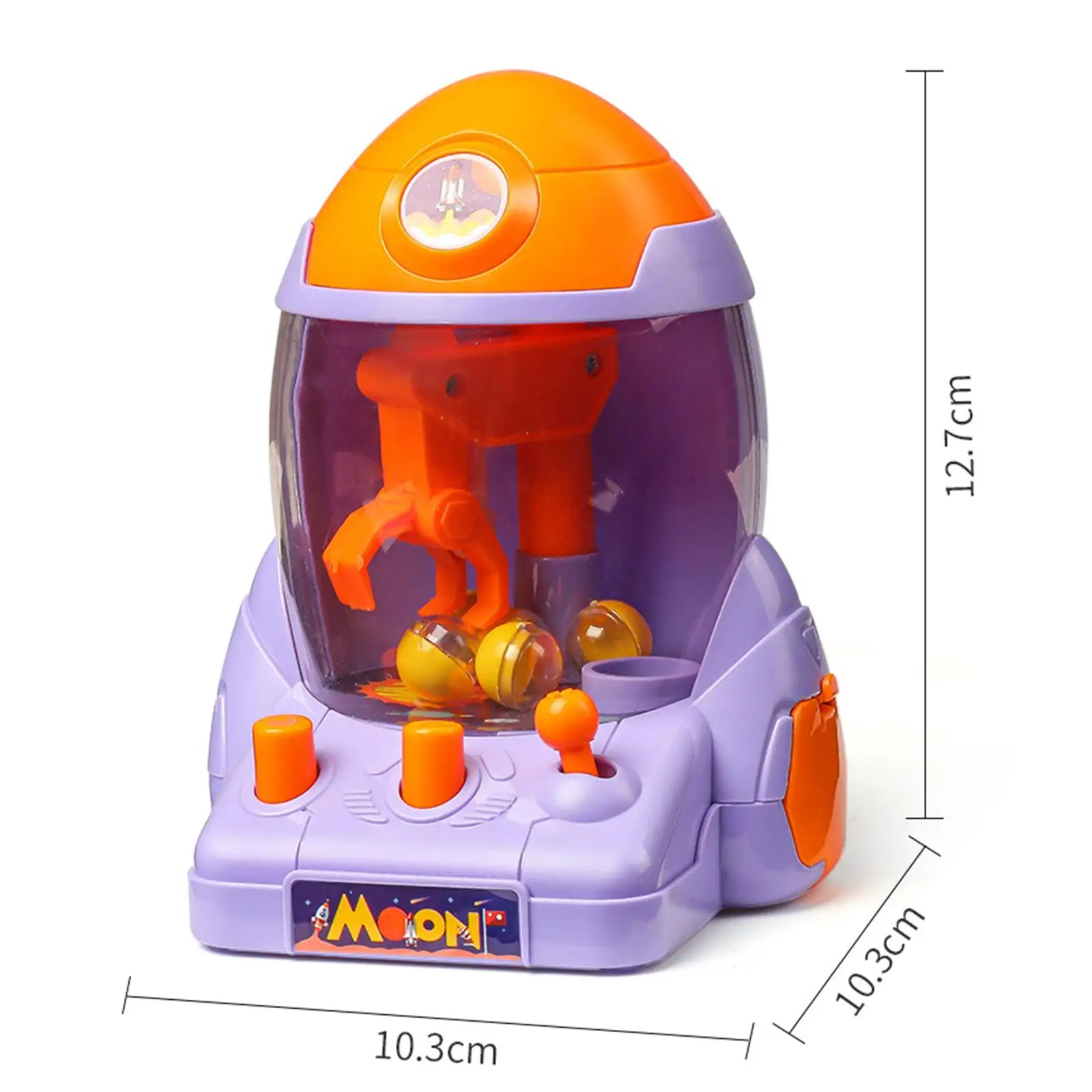 Kids Claw Machine Toy Novelty Hand Crank Prize Dispenser Arcade Game Vending Toy for Party And Children-Parents Interactive Game 6