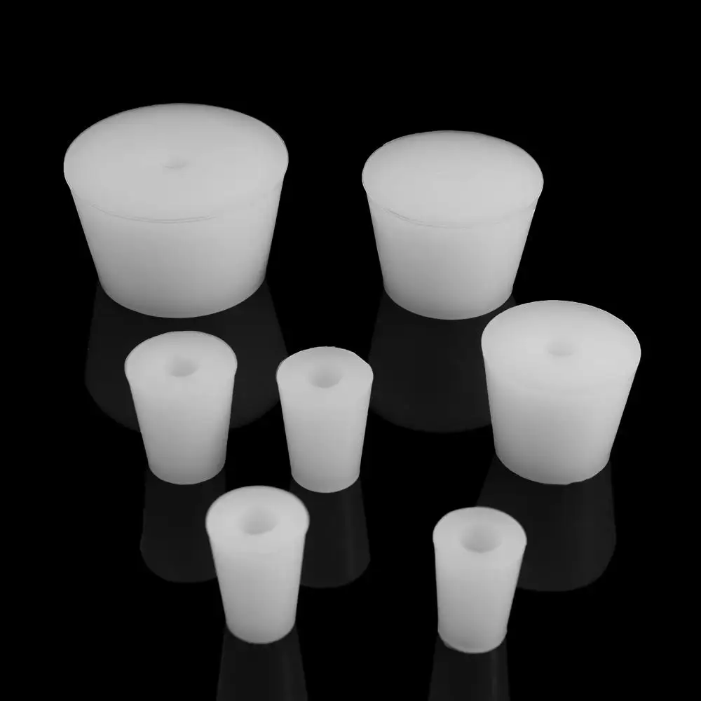 Acid Alkali Resistant Water Pipe Silicone Conical Test Tube Fermenter Cover Silicone Plug Bottle Stopper