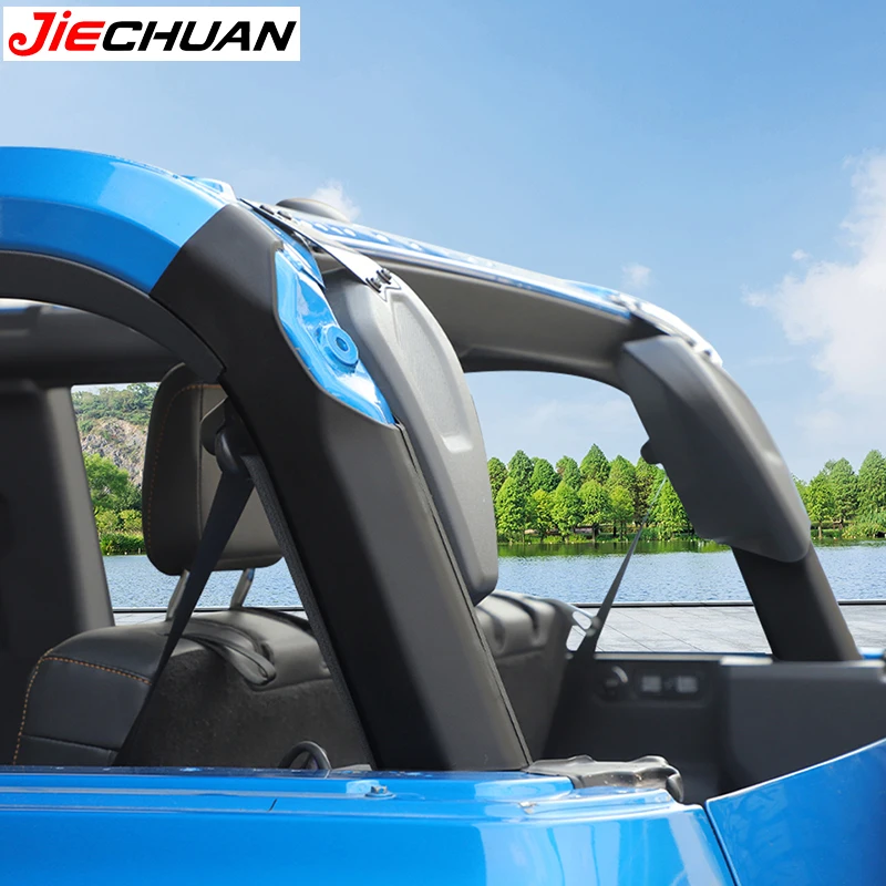 JIECHUAN 자동차 트렁크 안티롤 빔 가드 보호 커버 롤바 장식품 포드 브론코 2021 이후 2도어용, 외부 액세서리