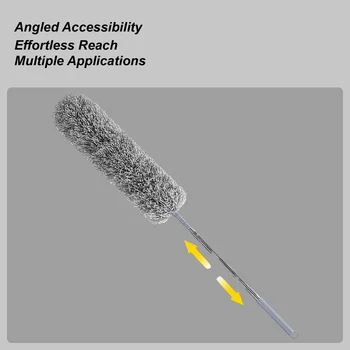 Retractable Microfiber Duster Detachable Microfiber Mop Household Dust Collector For Home Commercial Apartment Dormitory Kitchen