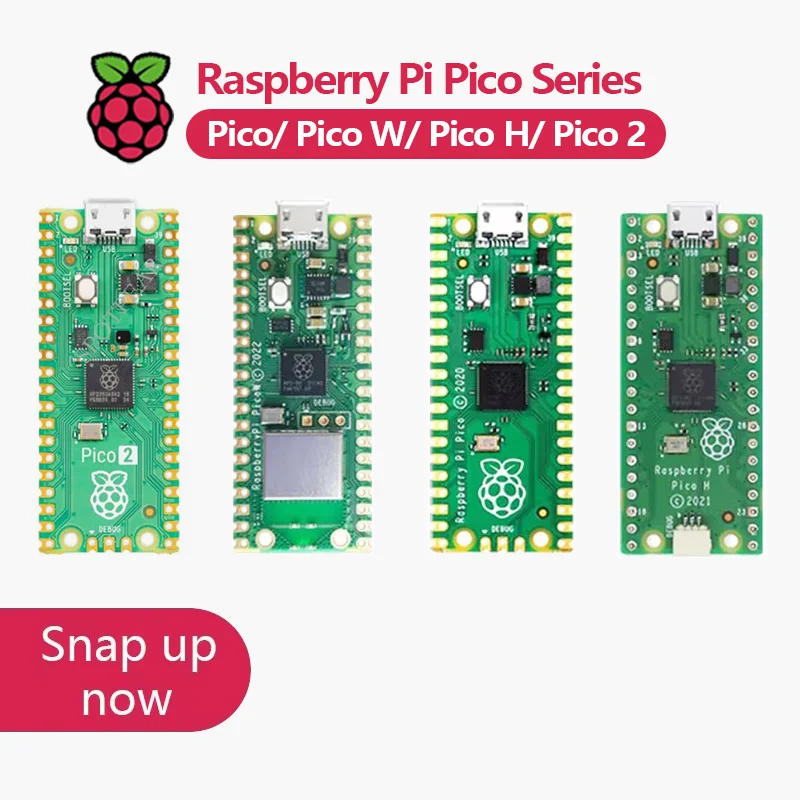 Raspberry Pi Original Raspberry Pi Pico/ 2 Pico with Wireless WiFi Development Board Pico or Pico H with Pin Header support MciroPython/C++