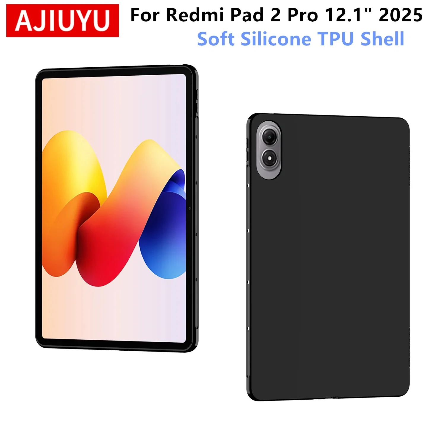 Premium Silicone TPU Soft Tablet Case - Durable Protective Back Cover