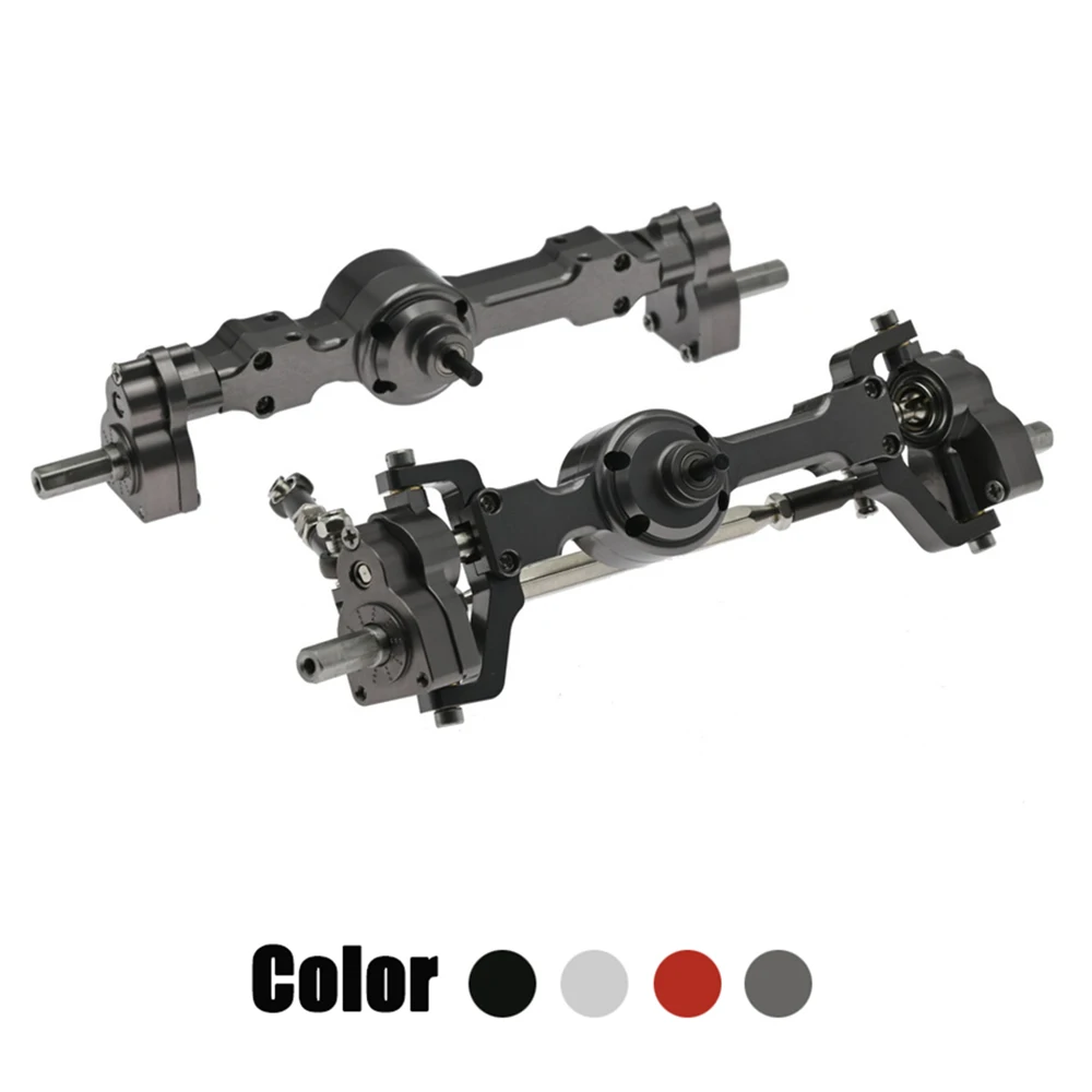 🛞 Eje Delantero De Metal CNC Para Axial SCX10 | 1/10 RC Crawler | Actualización Robusta | Compatible D90