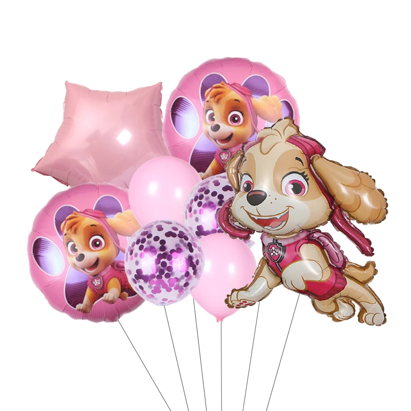 Cartoon Paw Patrol Ryder Chase Marshall Skye Aluminiumfolie Ballon Kindergeburtstag Dekoration Partyzubehör Spielzeug Geschenk – Detail 7