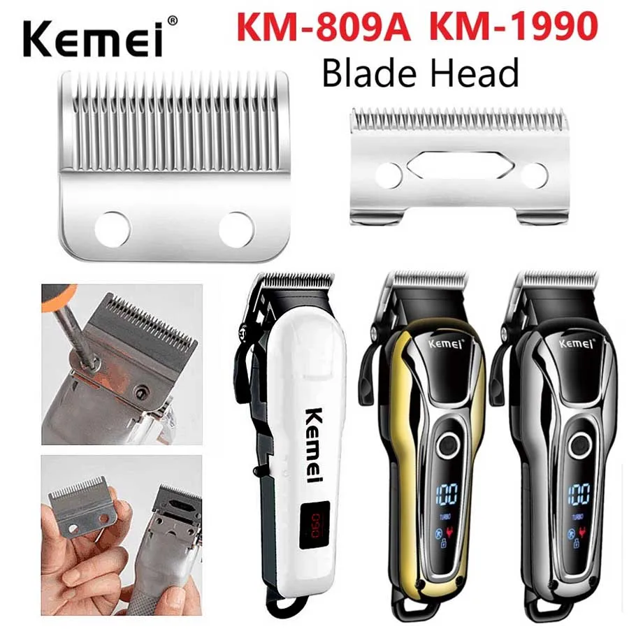Professional Hair Clippers cutting machine Blade For Kemei1990 KM809A