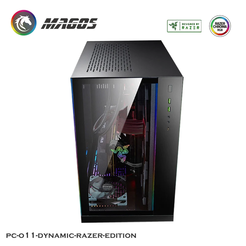 LIAN LI O11 Dynamic Computer Case Support E-ATX/ATX/M-ATX/ITX Motherboard  Mid-Tower Tempered Glass Chassis Black/White/Silver - AliExpress