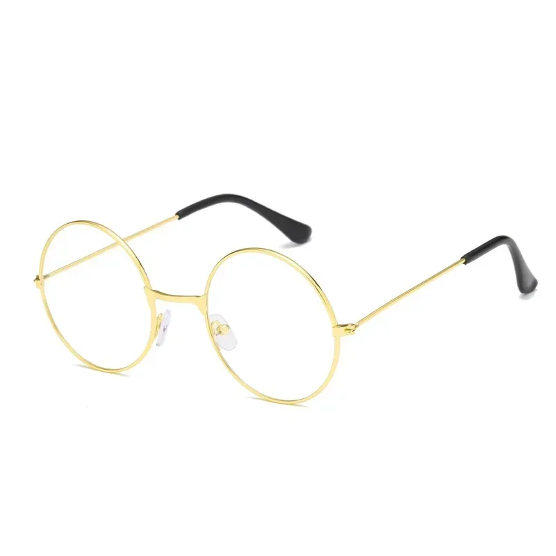 Cosplay Anime Glasses Cosplay Accessories Anime Frame Round Metal Flat Retro Art Glasses Adult Boy Clothing Props Gifts