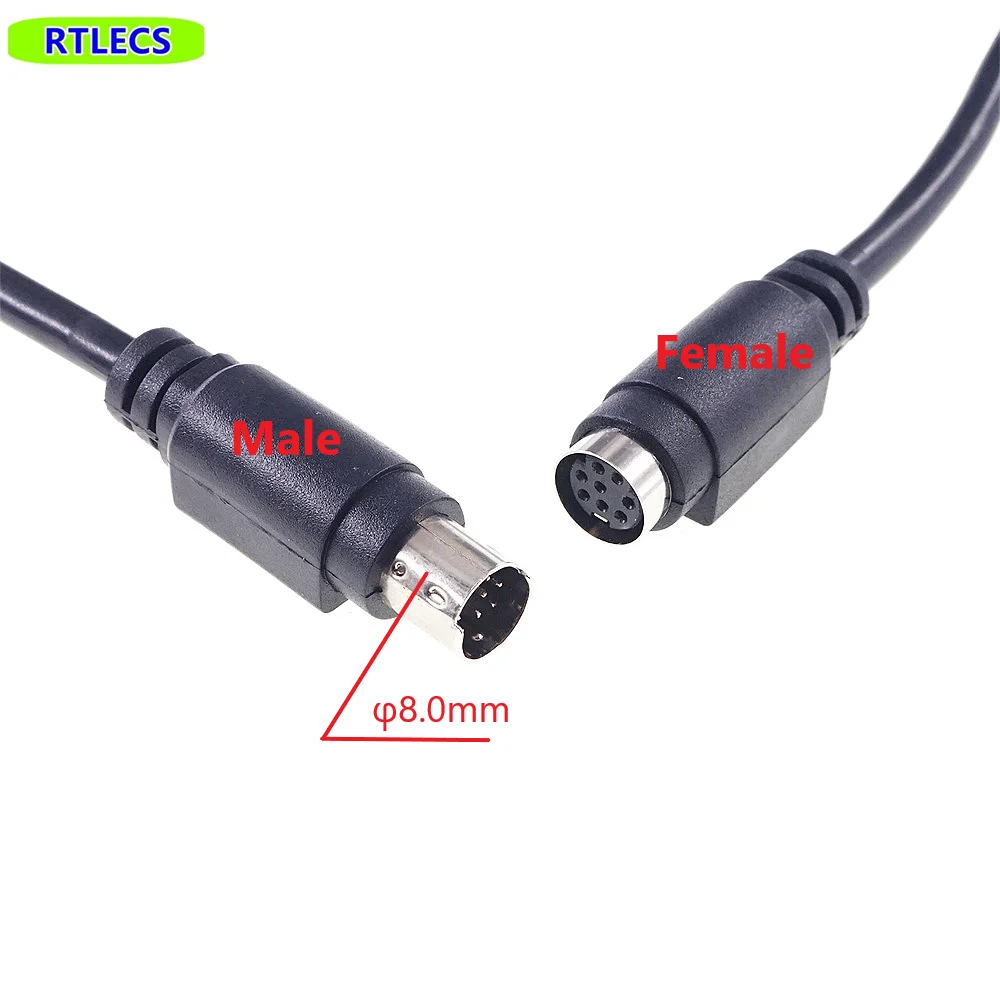 Schraubklemmen- Adapter, Mini- DIN- Stecker, 4-polig