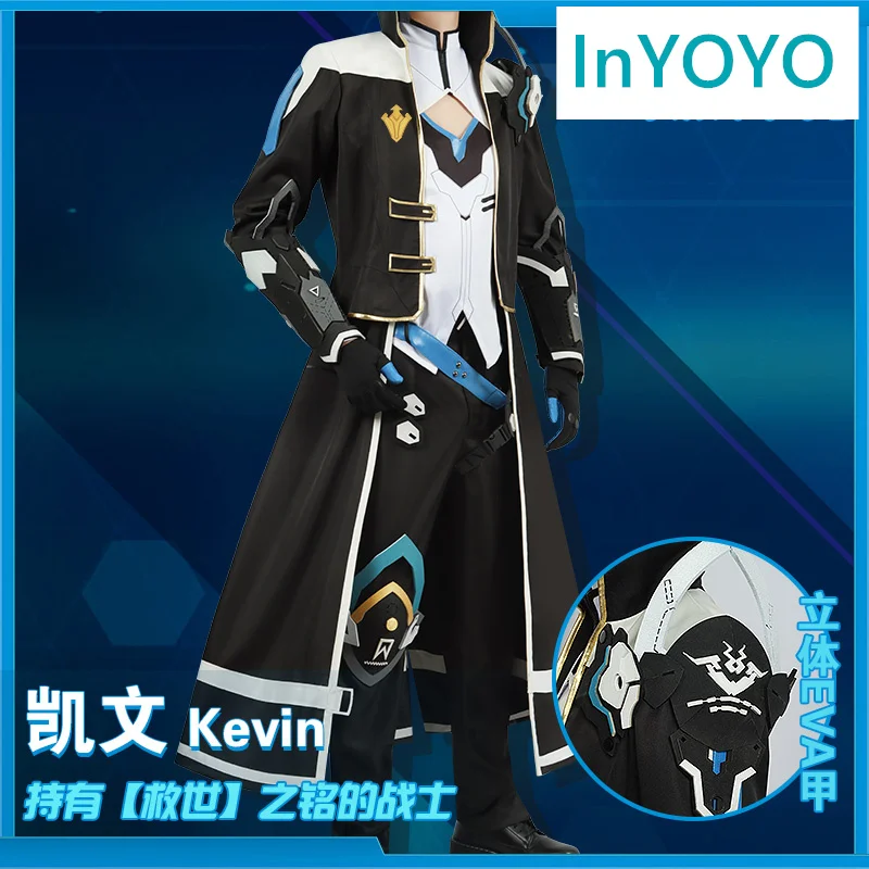 

InYOYO Honkai Impact 3rd Cosplay Kevin Kaslana Costume Game Suit Handsome Uniform Halloween Party Outfit For Men Custom Made