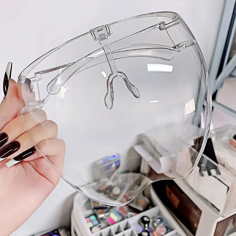 Full Face Transparent Anti Fog Anti Splash Protective Mask Nail Art Tool 1 Pcs