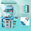 2 in 1 Doctor Kit for Kids Pretend Play Medical Station with Stethoscope Thermometer Sounds & Lights Doctor Toys for Boys Girls 2
