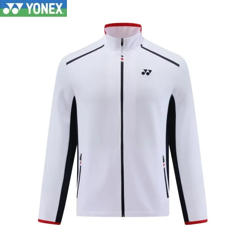 YONEX New Men's and Women's Same Badminton Jersey Sports Long-sleeved Jacket with Trousers Set