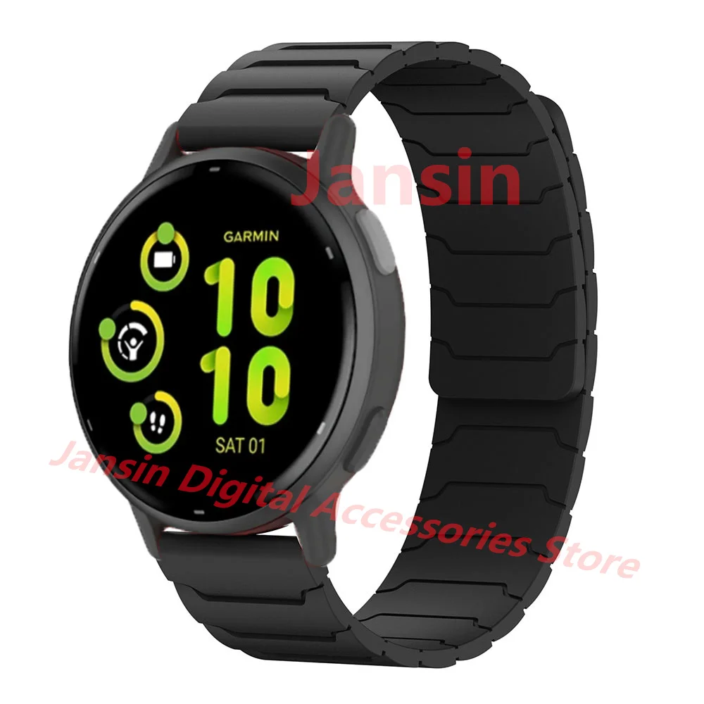 Silicone Magnetic Strap, 20mm/22mm - Versatile Watchband Replacement