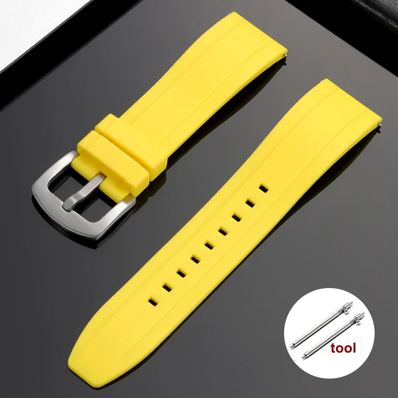Vibrant Waterproof Silicone Watch Strap - Soft & Comfortable Rubber Wristband