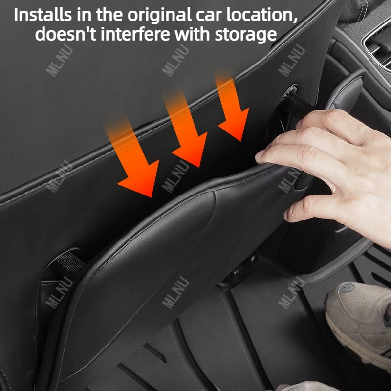 BYD SEAL EV 악세사리 2025/2024 시트백 킥 패드, 발차기 방지, 오염 방지, 방수 나파 가죽 보호대 (2022-2023)