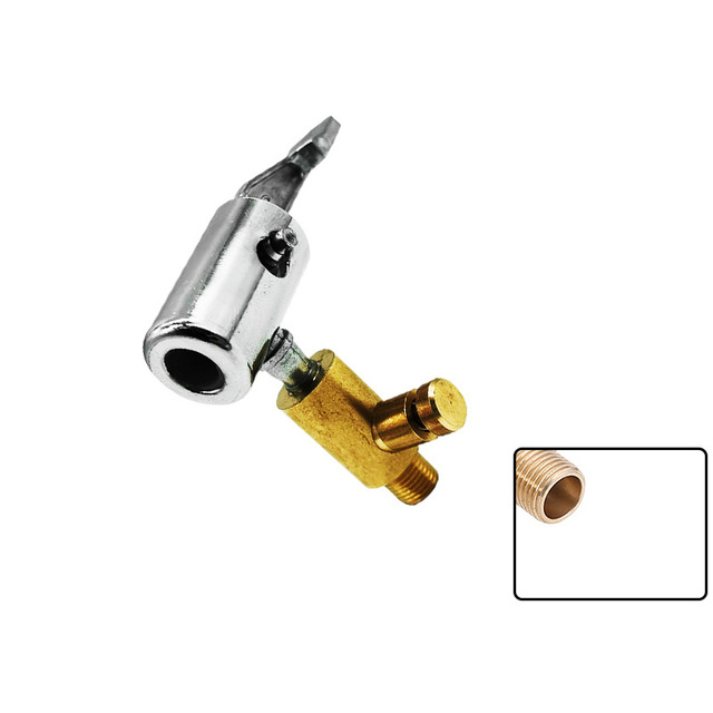 Tire Air Chuck Compressor Tire Inflator Tire Chuck with Barb Connector for Hose Repair  For Portable Inflatable Pump