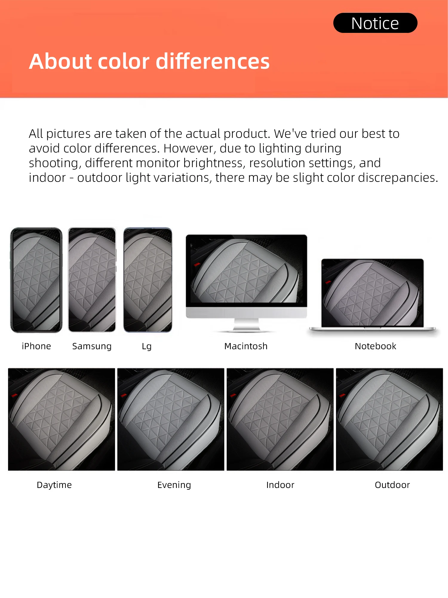 Чохол для сидіння з ПУ-шкіри, сфотографований у студійному освітленні