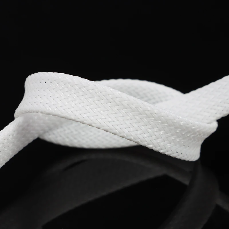 High-Density Nylon Mesh Expandable Braided Sleeving - 12 Vibrant Colors, 10/50m Length, 2mm-25mm Diameter
