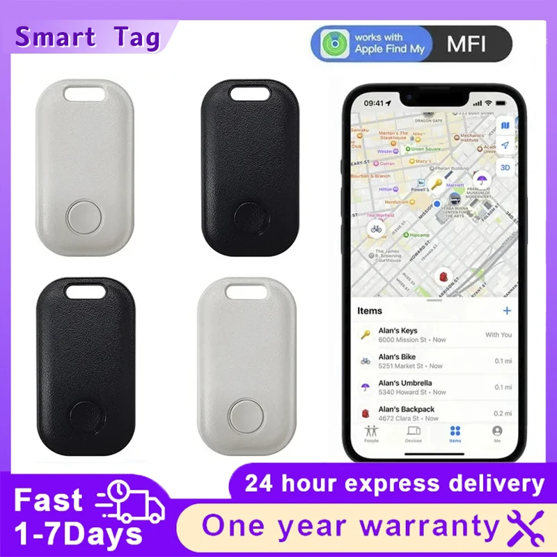 AiYaTo Mini GPS Tracker Bluetooth-compatible Itag Global Positioning Finder Anti-lost Key Smart Tags Wallet For IOS Find My App