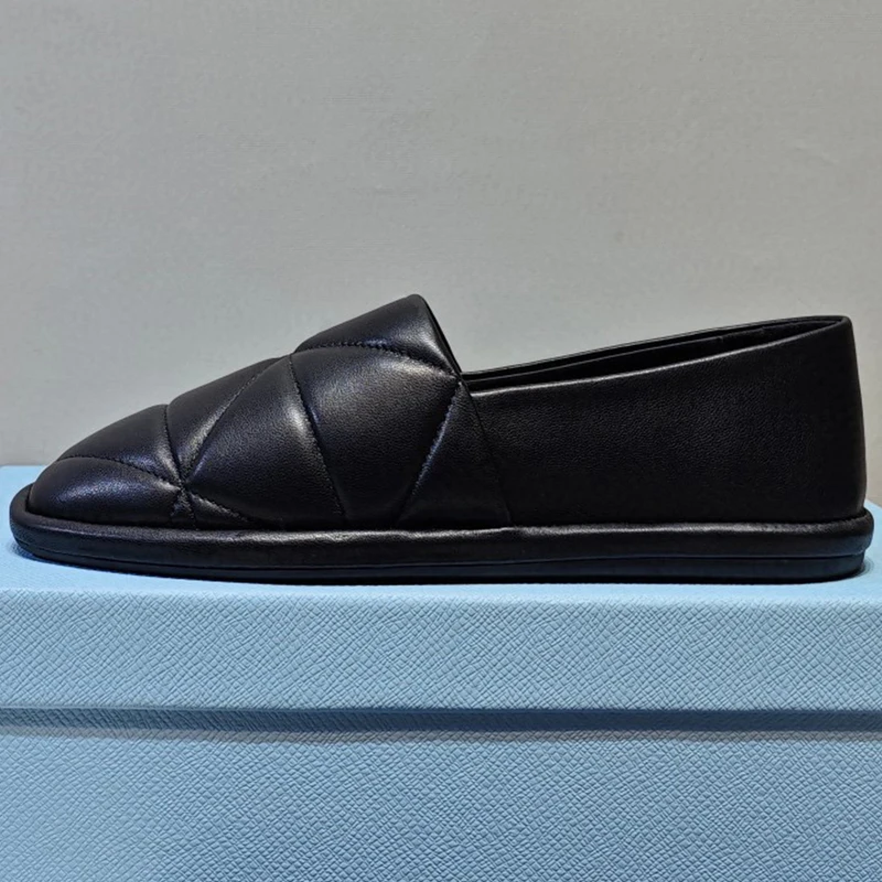 

Eco-Fashion Women Loafers Autumn New Sewing Design Upper Soft Comfort Leisure Shoes Real Leather Material Naikan Ladies Shoes