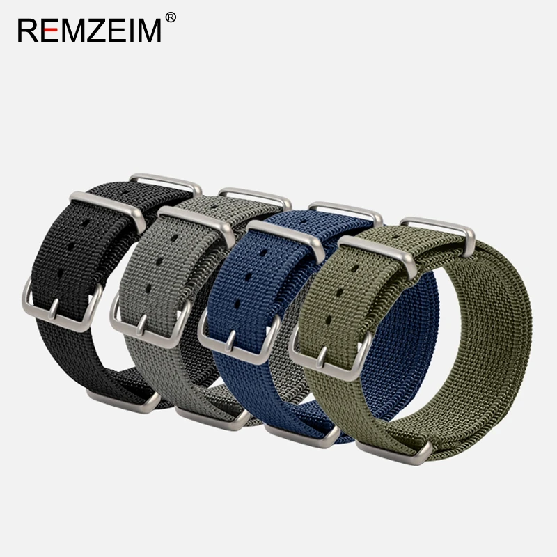 Durable Ribbed Nylon Watch Strap - Premium Military-Grade Watchband Accessory
