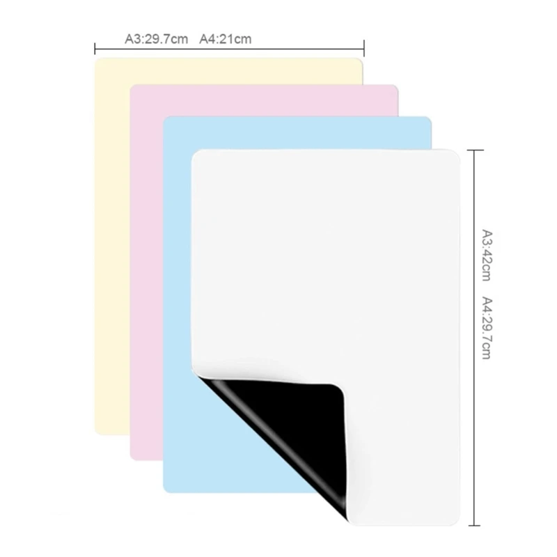 Fridge Whiteboard Sheet for Grocery Plan Fridge Memoboard 297x210mm 420x297mm for Memos Note Plan