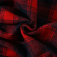 Spring And Autumn Baby Dresses Long Sleeved Casual Plaid Standing Collar Girl Dresses Christmas Red And Black Beautiful Clothes 6