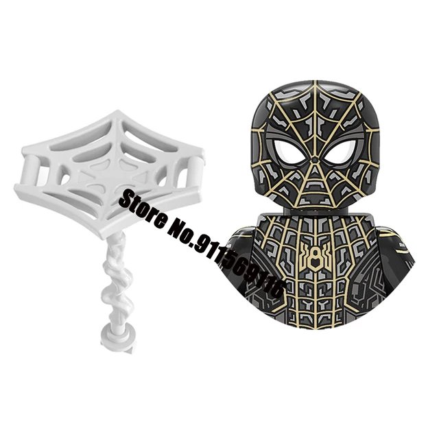 Brand DISNEY Spiderman Spider-Gwen Building Block Doctor Octopus Mysterio Miles Morales Lizard Electro Action Figure Kid Toys M-XP420