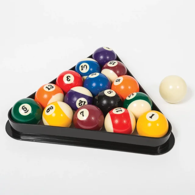 Billiard Ball Set with Molded Triangle 1