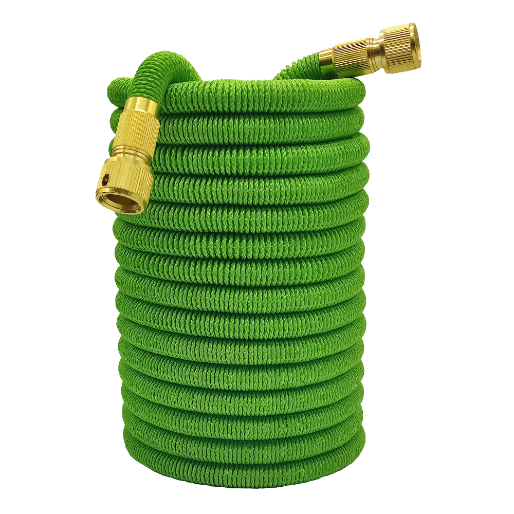 Description Picture 4 of itemFlexible Double Metal Connector 25-100FT Home and Garden Hose Expandable Magic High Pressure Green Pipes for House Farm Wash Car