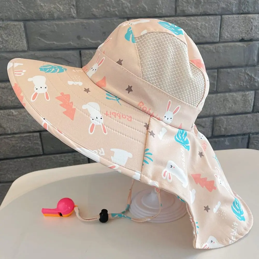 Polyester Kids Bucket Hat UV Protection Beach Cap