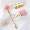 Rose Gold Professional Makeup Brush Set Large Soft Hair Powder Blush Contour Brush Non Shedding Loose Powder Face Cosmetic Tool