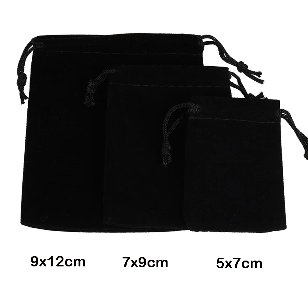 Set of 25 Colorful Velvet Drawstring Gift Bags for Jewelry Packaging and Display