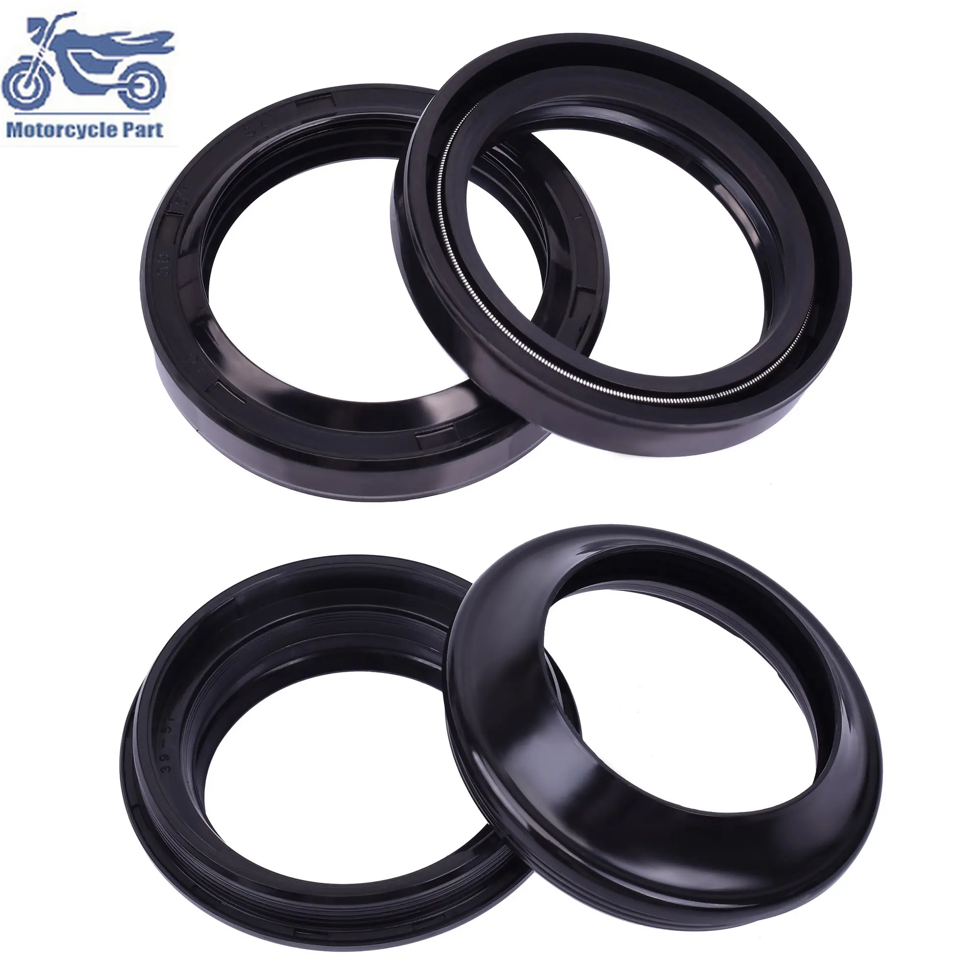 

39x51x8 39 51 8 Fork Damper Oil Seal and Dust Cover For HONDA CB700SC NV400C NV600 Steed VT600CD VT600C Shadow VLX Deluxe 84-06